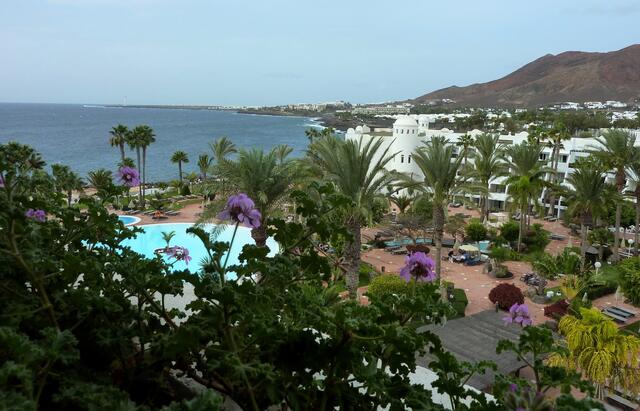 Blick von unserem Hotel auf das Meer