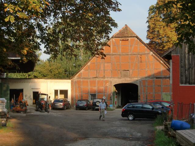 Oktobersonne auf den Vollmeierhof Flebbe