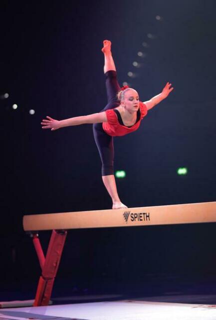 Sanne Wever am Schwebebalken. | Foto: Turn- und Sportfördergesellschaft mbH