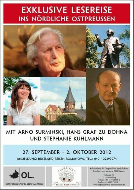 Plakat | Foto: http://www.nadjeschda.eu/de/pressbox/mit-arno-surminski-stephanie-kuhlmann-und-hans-graf-zu-dohna/
