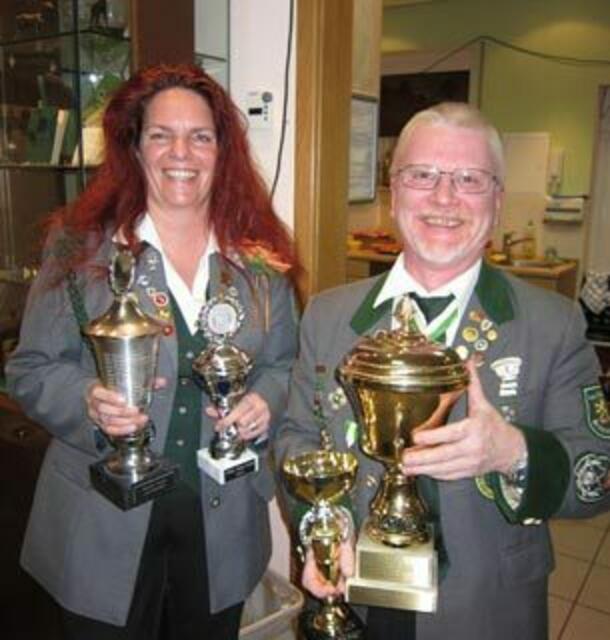 Beste Teilerschützen: Bettina Kubocz und Andreas Schiewe