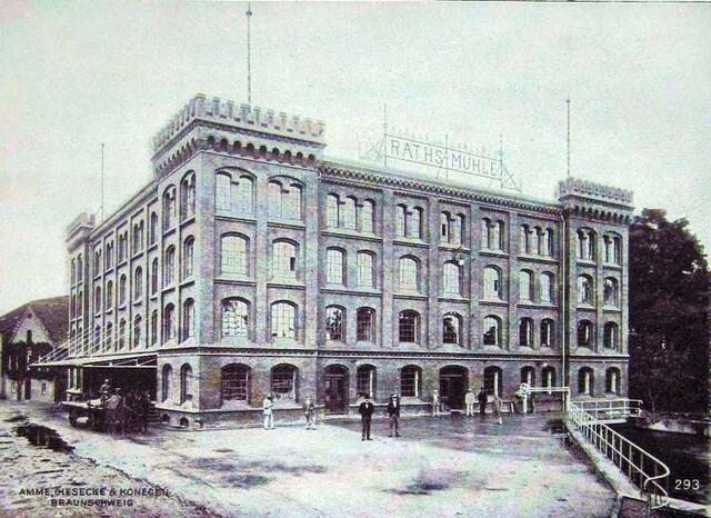 Die 1899 neugebaute Rathsmühle.
