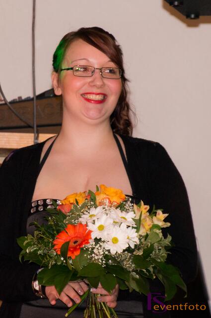 ORCC Schwarz/Weiß-Ball 2014 - Katharina Matery trainiert die ORCC-Garde. Katharina ist ebenfalls aktive Trainerin beim TSC Blau-Weiss-Rot Friedberg e.V.