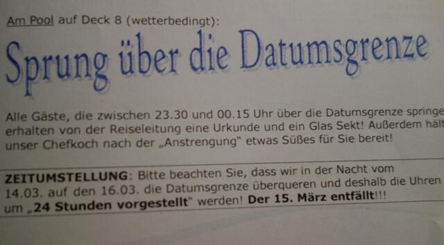 Nachts wird über die Linie gesprungen
