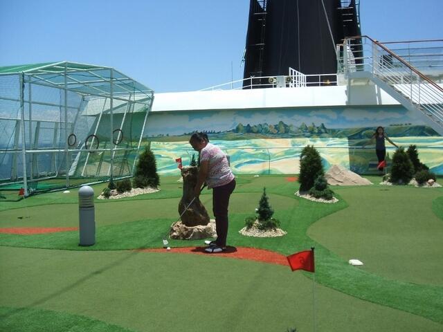 Minigolf im 11. Stock