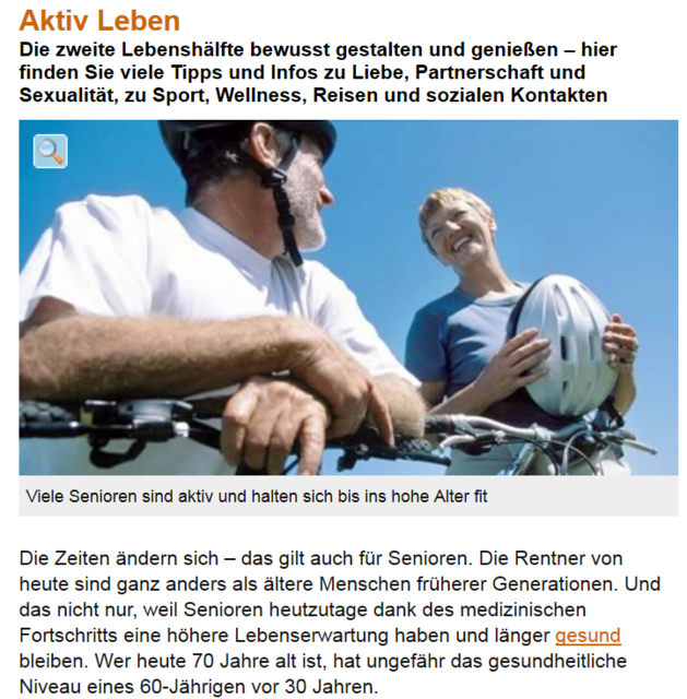 siehe dazu den Link; http://www.senioren-ratgeber.de/aktiv-leben