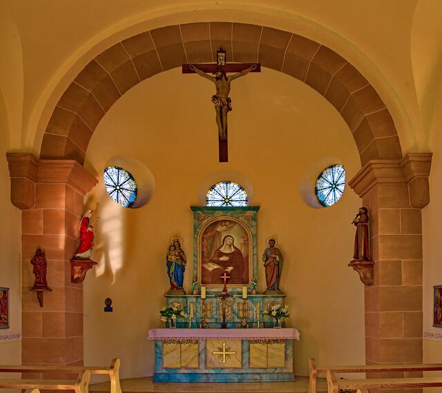In einer kleinen Kapelle in Feldkirch bei Bad Krozingen
