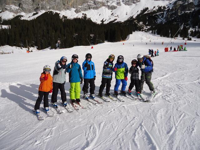 Auch die Skischüler von Max Alt hatten viel Freude am Fahren und lernten sehr viel Neues.