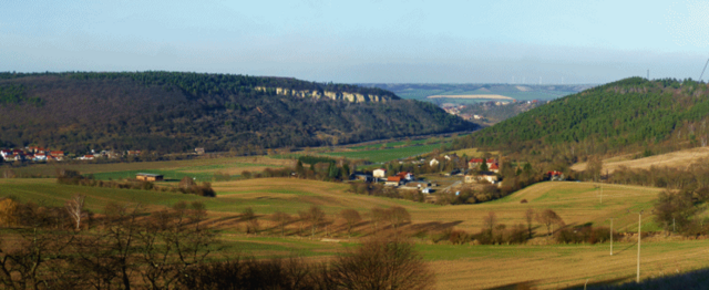 Blick nach Nebra - durch das "Triastor " am 24.2.2014 !