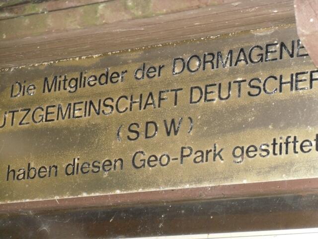 Gestiftet von der Schutzgemeinschaft Deutscher Wald