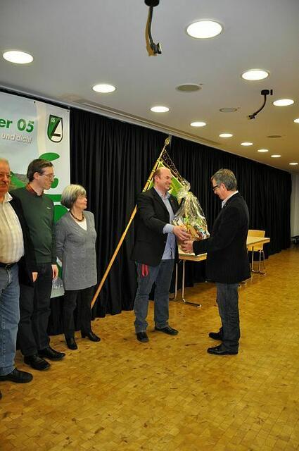 Die Abteilungsleiter danken Klaus Günther für die gute Zusammenarbeit und die Unterstützung durch den Vorstand.