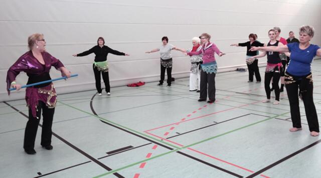 Beim Bauchtanz kam Musik ins Spiel.