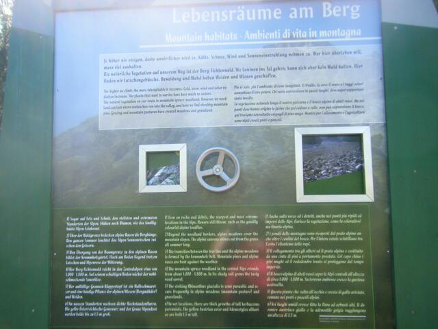 Lebensräume am Berg, sagt auch alles.