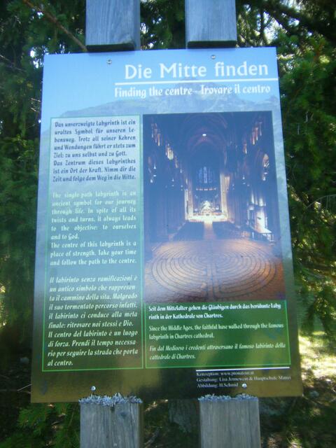 ..man sollte zum Schluß seine Mitte gefunden haben.