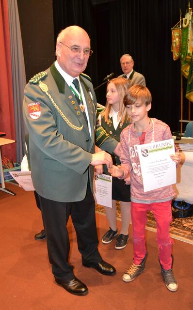 J. Risch und Kinderkönig Luca Tachweski, Schützenverein Neuwarmbüchen