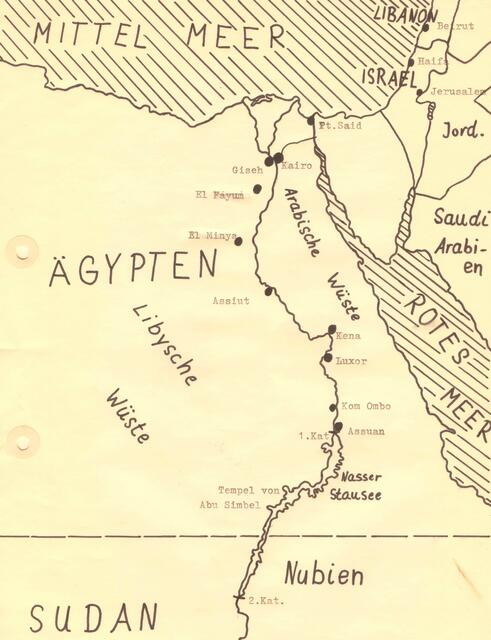 Bei Luxor befindet sich das Tal der Könige. (eigene Zeichnung)