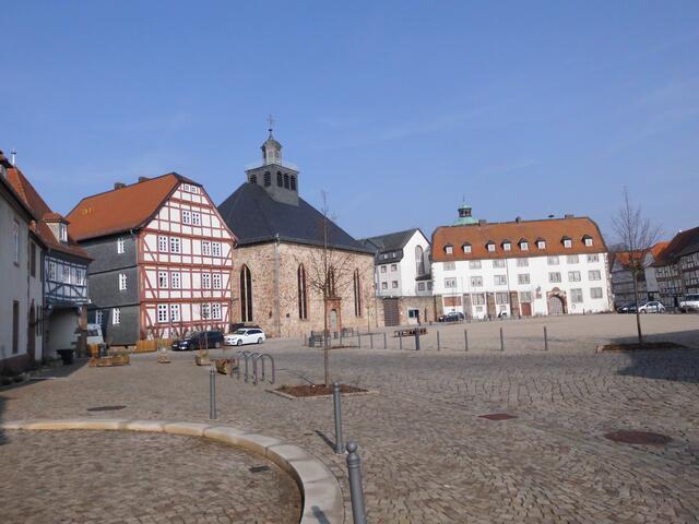 Marktplatz und Schlosskirche in Ziegenhain