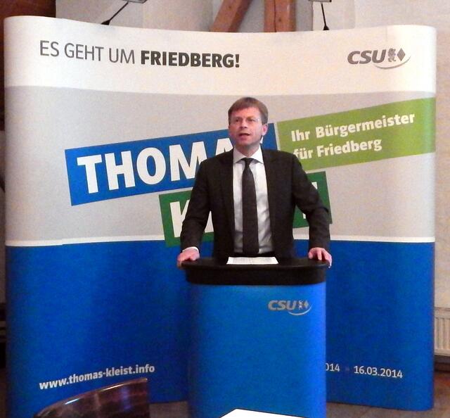 Thomas Kleist bedankt sich bei seinen Helfern und bittet um weitere Unterstützung in den nächsten 14 Tagen