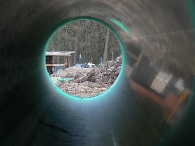 Blick in die Röhre? Nein: durch die Röhre!