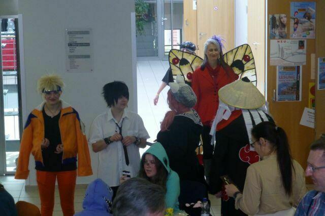Ein Besuch von Cosplayern