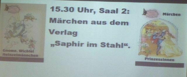 Hinweis auf Märchbuchvorstellung des Sammlers und Herausgebers Erik Schreiber