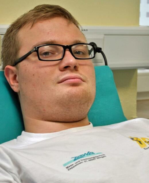 Tilmann Schorr aus Sulzbach möchte einem Leukämiekranken helfen.
