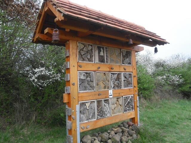 Das Insektenhotel im letzten Teil der Wanderung