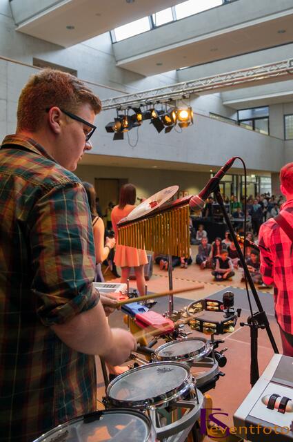 Baerenbande rockt die Friedberger Realschule bei 50-jährigen Schuljubiläum 2014