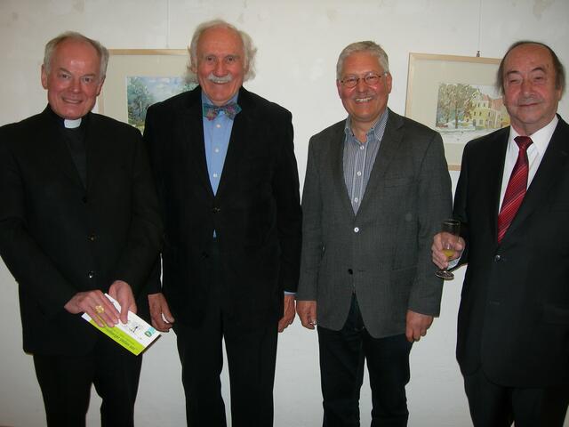 v.l.: Weihbischof Dr. Dr. Anton Losinger, Hans Clamroth, Anton Oberfrank und Erich Pawlu