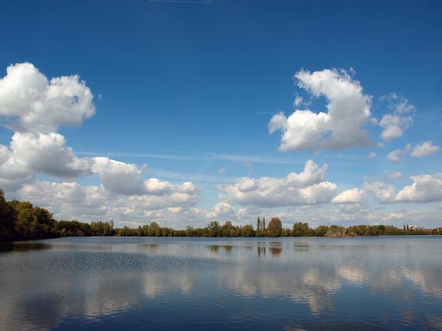 Und mal wieder die Koldinger Seen. Mit Wolken immer wieder ein "Hingucker"