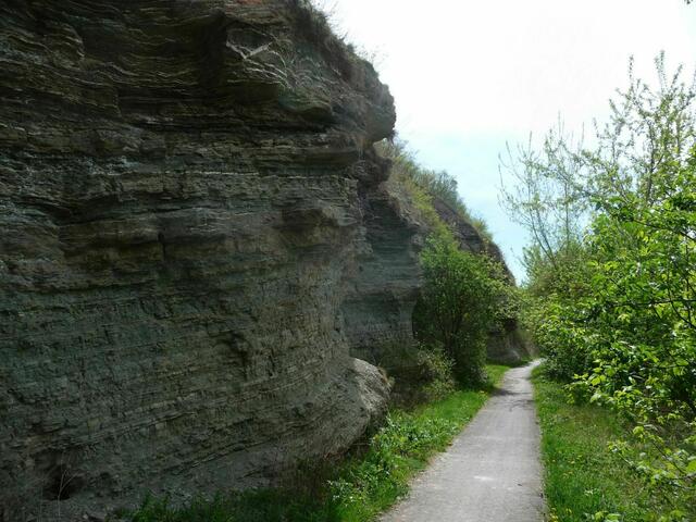 Sandstein-Steilufer Glockenseck