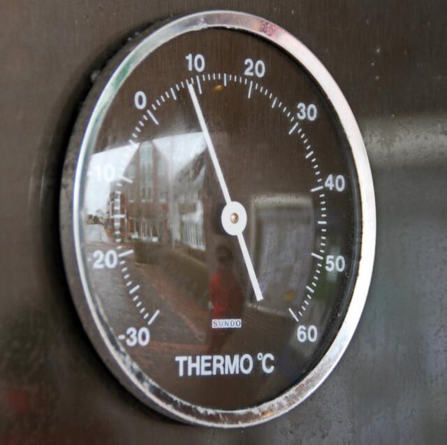 Okay,, die Temperatur ist heute noch etwas suboptimal ...