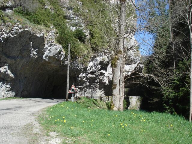 Durch natürliche Tunnel