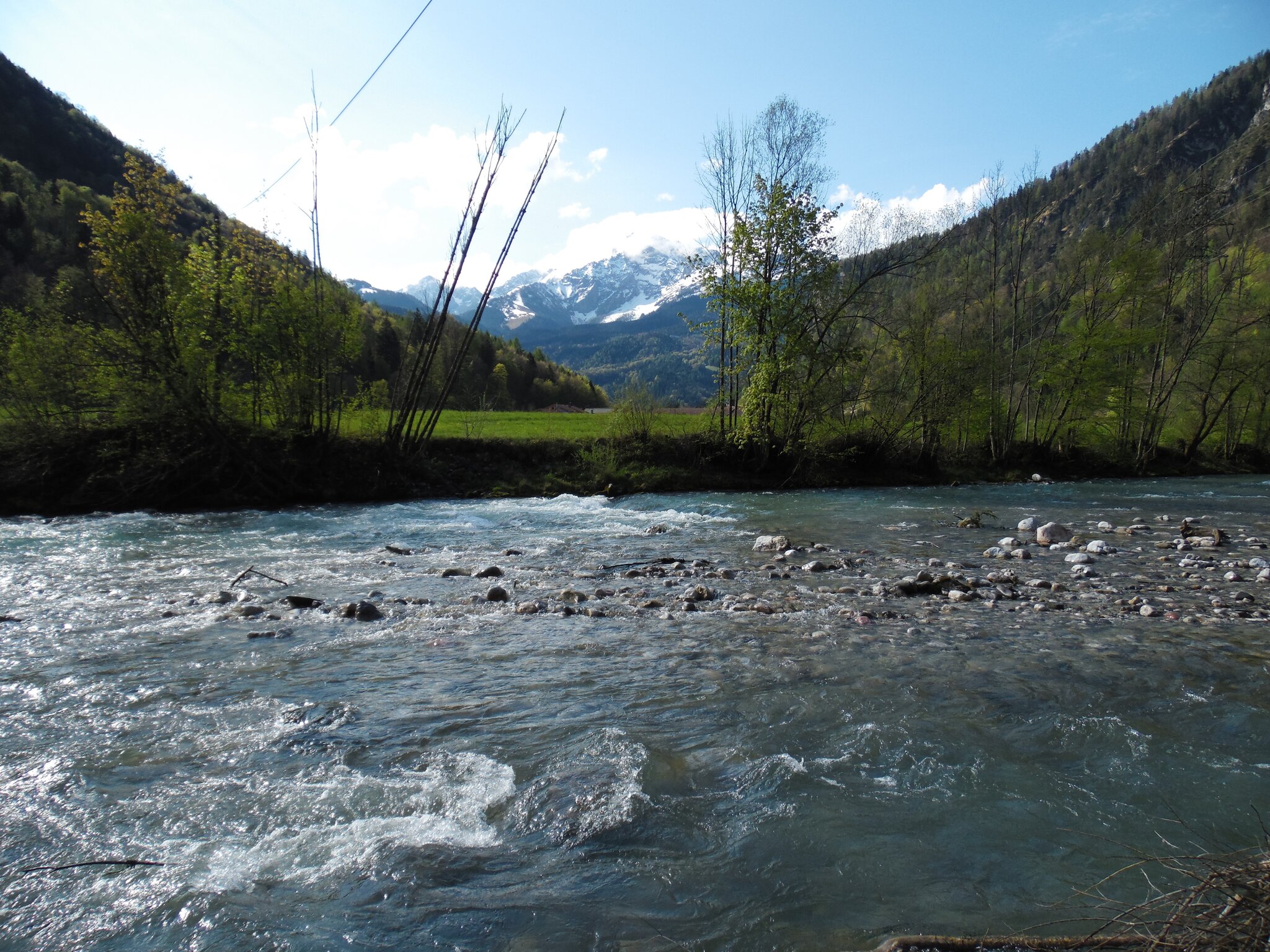 Die Berchtesgadener Ache bei Marktschellenberg Marktschellenberg