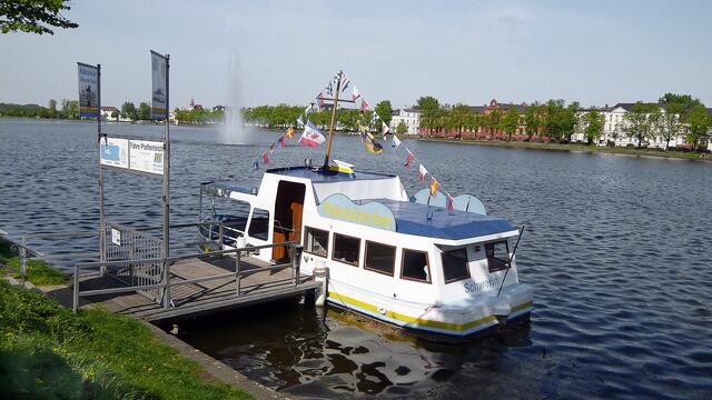 Anleger der Petermännchenfähre am Pfaffenteich