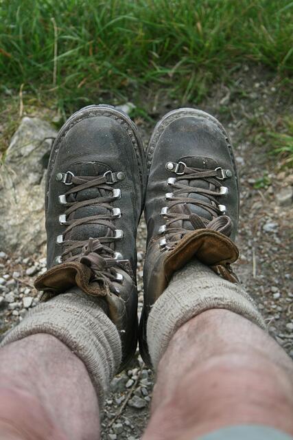 Gute Wanderstiefel brauchts schon, wenns auf die Berge geht...