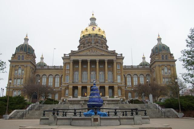 Das Capitol in Des Moins, Iowa