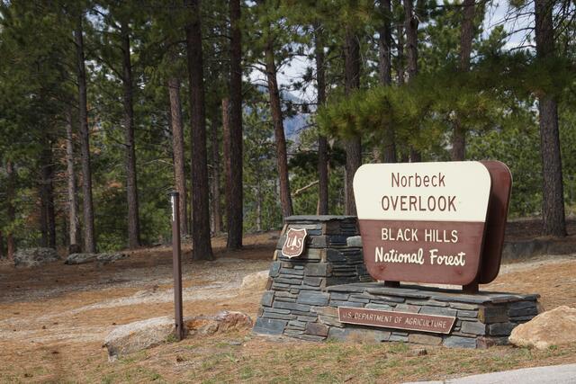 Von hier hat meinen tollen Ausblick auf die Black Hills
