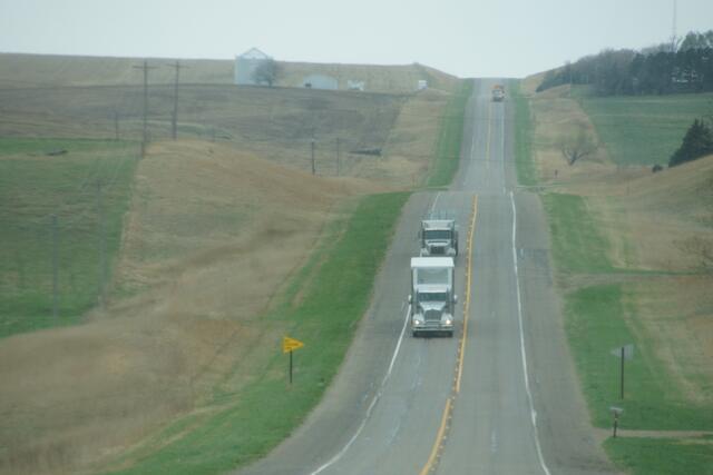 Trucks on their long way