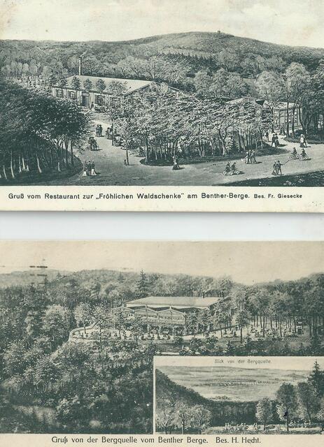 Benther Berg: Weitere Ausflugsziele, um 1905