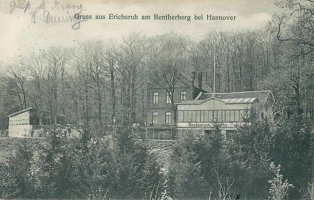 Das Lokal, jetzt mit geschlossener Glasveranda, um 1908