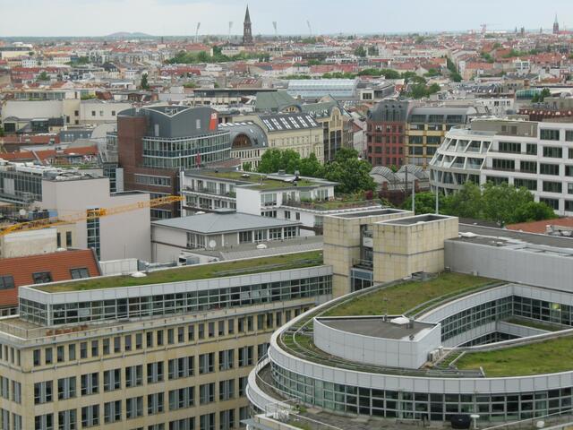 Bilck von oben über Berlin.