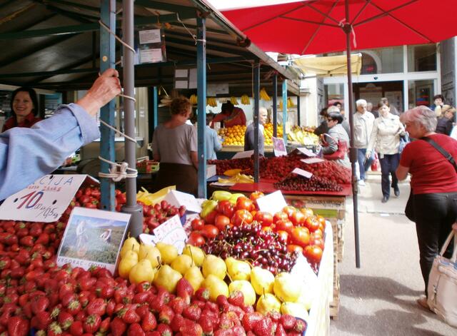 auf dem Grünen Markt.