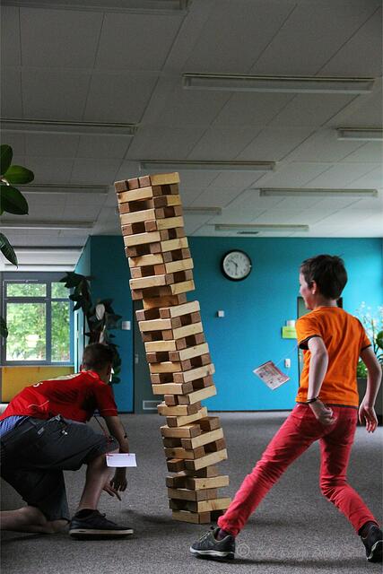 Zwischendurch ein bisschen riesen Jenga