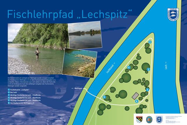 Lehrtafel 1: Fischlehrpfad „Lechspitz“