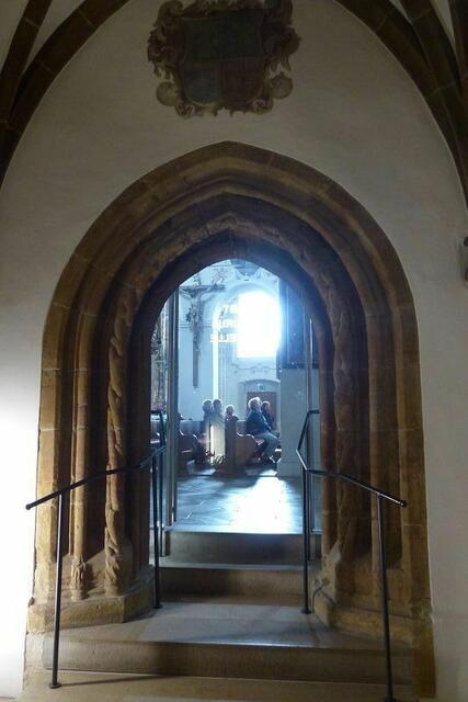 Abt Maurus - Kapelle --- Blick in den Kirchen-Innenraum