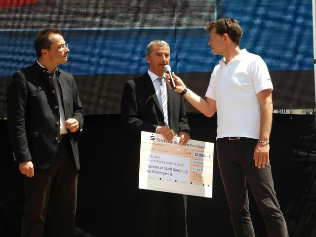 Christof Küchle und Gerhard Jauernig im Gespräch mit Radio 7 Moderator Marc Hermann