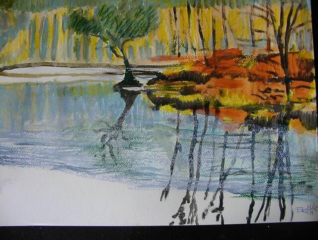 "Taucherbaum" am Edersee