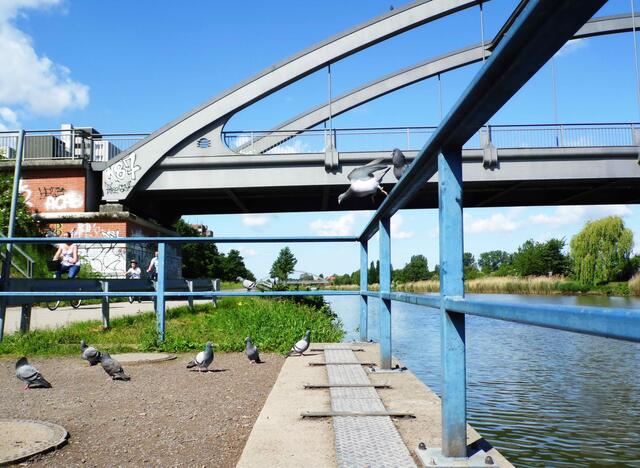 Stahl, Wasser und Natur. Es passt alles zusammen.