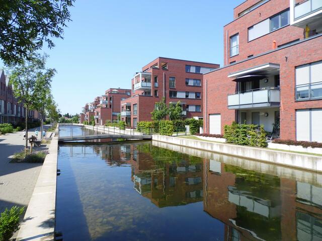 Schönes Wohnen im Viertel Lister Gracht gleich am Kanal.